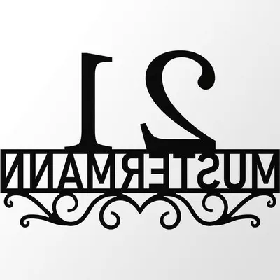 Produktbild von Aluminium Composiet Naambord Huisnummer Personalisierung für Haus - Gepersonalisierte Text - 50 cm - Schwarz