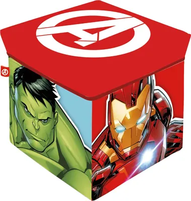 Produktbild von Aufbewahrungsbox mit Deckel / Hocker 2in1 AVENGERS, AV15229