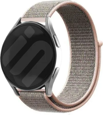 Produktbild von Strap-it Samsung Galaxy Watch 6 - 40mm Nylon Armband (Rosa sand)