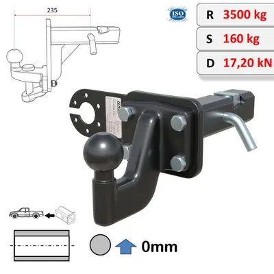 Produktbild von AHK-Adapter Anhängerkupplung 2-Zoll Einshub AL-KO mit Spannkeil für US-Fahrzeuge