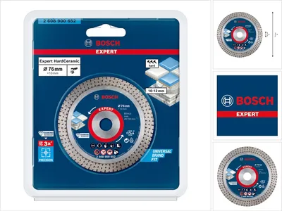 Obrázek produktu pro Diamantový řezný kotouč Bosch Expert Hard Ceramic 76 mm 76 x 1,5 x 10 mm ( 2608900652 ) Diamond Technology - nástupce 2608615020