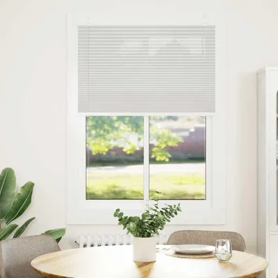 Produktbild von vidaXL Plissee Hellgrau 100x100 cm Stoffbreite 99,4 cm Polyester