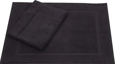 Produktbild von Betz 2er Set Badvorleger 50x70 cm PREMIUM Badematte Badteppich Duschvorleger 100% Baumwolle 650g/m²  Farbe: graphit