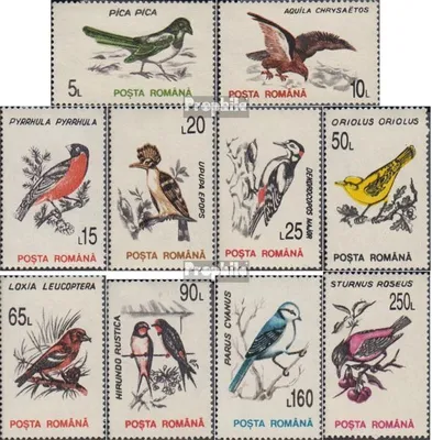 Produktbild von Briefmarken Rumänien 1993 Mi 4875X-4884X (kompl.Ausg.) postfrisch Vögel
