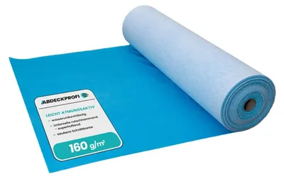 Produktbild von Abdeckvlies selbstklebend Leicht Atmungsaktiv ca.70g/m²24h – 160g/m² -2m x 25m (50m²) , Renovierungsvlies, Malervlies, Abdeckvlies selbsthaftend, Treppenvlies