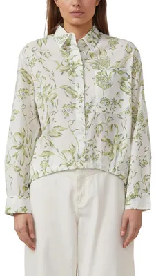 Produktbild von s.Oliver Damen Bluse – Relaxed Fit, Baumwollvoile, All-Over-Print