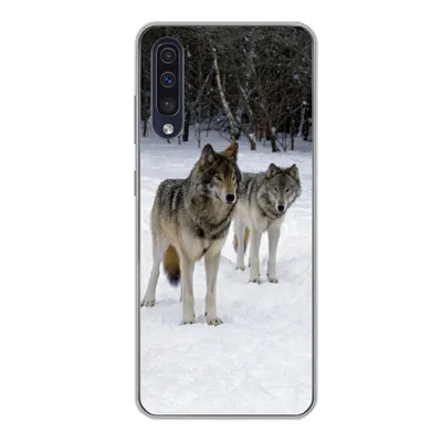 Produktbild von MuchoWow® Handyhülle Schutzhülle Hülle für Samsung Galaxy A50 Wolf - Schnee - Kanada Silikon Softcase Handy Hülle - Mobiltelefonhülle
