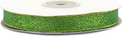 Produktbild von Glitzerband 12mm x 32m Rolle Grün / Gold