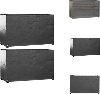 Zdjęcie produktu dla vidaXL Pokrowce na meble ogrodowe 2 szt. 8 oczek 125x55x75 cm Prostokątne - Pokrowce ochronne na meble ogrodowe