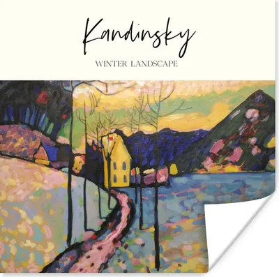 Produktbild von MuchoWow® Poster Kunst - Winterlandschaft - Kandinsky 100x100 cm - Babyzimmer