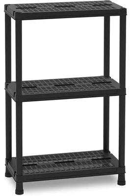 Image de Étagère en résine à 3 étages pour la maison, le garage ou le bureau, modulable