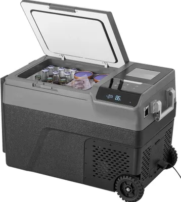 Obrázek produktu pro Přenosná chladnička do auta - 35 l s mrazákem - Kompresorový chladicí box - Jednozónová - Ideální pro kempování a cestování
