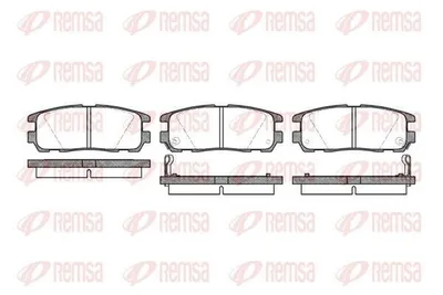 Produktbild von REMSA Bremsbeläge Satz Hinten Bremsklötze für OPEL Frontera B SUV (U99) 0426.02