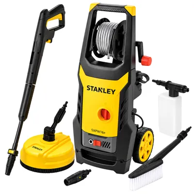 Zdjęcie produktu dla Myjka Ciśnieniowa Stanley 125 Bar 1600W Patio Do Tarasu Kostki Zestaw