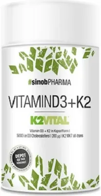 Produktbild von Sinob Vitamin D3 + K2 60 Kapseln