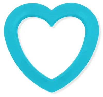 Immagine prodotto di Ark Therapeutics: Giocattolo da masticare a forma di cuore in plastica per bambini. Giocattolo sensoriale a forma rigida, ideale per bambini e adulti, che offre comfort e stimolazione orale.