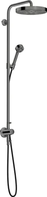 Produktbild von AXOR One Showerpipe mit Thermostat und Kopfbrause 280 1jet Unterputz, Polished Black Chrome