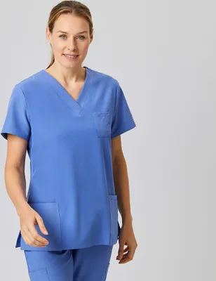 Produktbild von Sportsline Damen-Kasack, regular fit, stretch, für Pflege, Praxis, Wellness