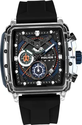 Produktbild von Police Herrenuhr Silikon schwarz Police Clout Armbanduhr D2UPOO0052401