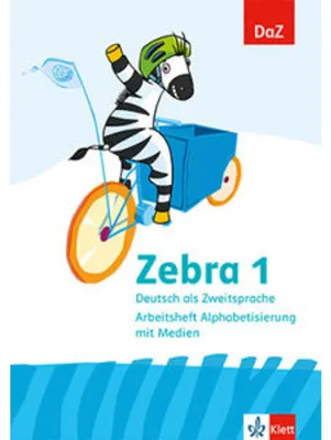 Produktbild von Zebra. Deutsch als Zweitsprache. Arbeitsheft Alphabetisierung mit Medien Klasse 1