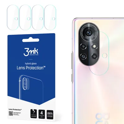 Produktbild von 3mk Hybridglas Lens Protection für Huawei Nova 8 Pro 5G Kamera Objektiv Kameralinse 0,16mm 6H (4 Stück)