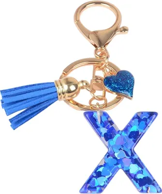 Produktbild von Schlüsselanhänger Alphabet X - Dunkelblau kaufen KP37885