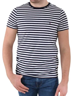 Obrázok produktu pre Tommy Hilfiger - Pánske tričko NA1347 (M) (biele/čierne)