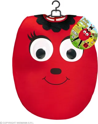 Produktbild von WIDMANN Kinderkostüm Marienkäfer mit Riesenaugen rot Größe 104-110 / 2-4 Jahre
