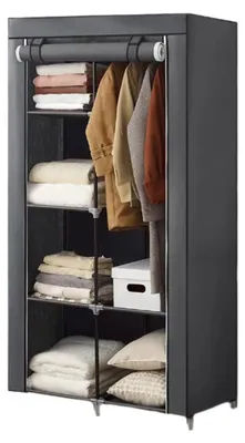 Produktbild von Stoffgarderobe – Kleideraufbewahrung – platzsparend – 88 x 170 x 45 cm