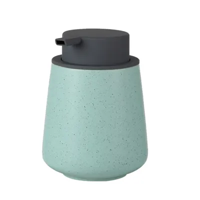 Produktbild von Seifenspender aus Keramik - Schaum Spülmittelspender für Küche und Bad - Nachfüllbarer Soap Dispenser für HandseifeGrün