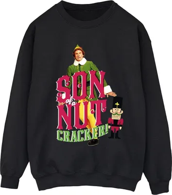 Produktbild von Elf - "Son Of A Nutcracker" Sweatshirt für Damen BI16701 (3XL) (Schwarz)