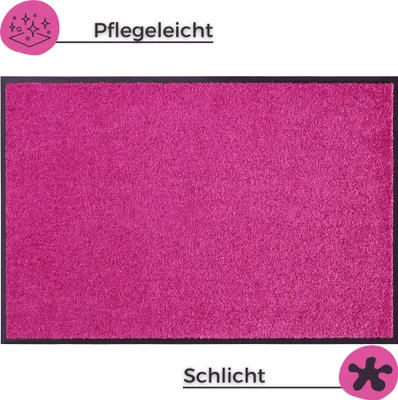Zdjęcie produktu dla Wycieraczka Hanse Home Wash & Clean malinowa czerwień