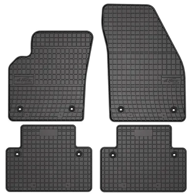 Image de Tapis de sol en caoutchouc pour Volvo V50 2004-2012 (break) – 4 pièces, noirs, sur mesure
