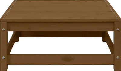 Produktbild von vidaXL Garten-Fußhocker mit Kissen 2 Stk. Honigbraun Massivholz Kiefer