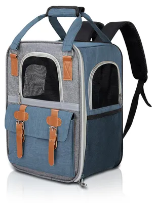 Klappbare Haustier-Tragetasche Rucksack für Katzen & Hunde bis 6,8 kg