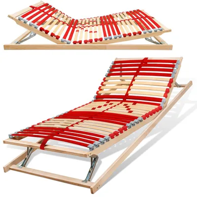 Produktbild von Coemo 2 Stk. Lattenrost RUBY KF 100×200 cm, 7-Zonen, 28 Leisten, Kopf- Fußteil verstellbar