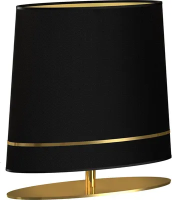 Immagine prodotto di Lampada da tavolo con paralume Bootes nero e oro, 1xE27x60W, ottone, dimensioni: 52x50x20 cm, IP20, Milagro