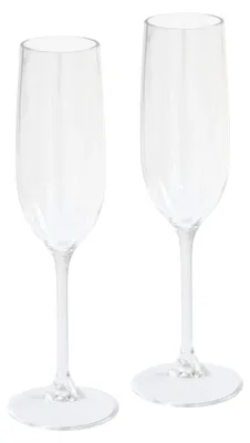Prosecco-Glas-Set Cuvèe, 2er-Pack, Polycarbonat, transparent