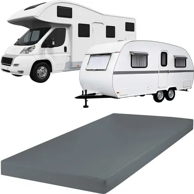 Produktbild von REDBEST Spannbettlaken Pittsburgh" für Wohnwagen, Wohnmobil und Boot grau 90x190 cm - 100x200 cm"