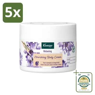 Produktbild von 5 x Kneipp Bodycrème Relaxing Lavendel - 200 ml - Vorratspackung - 5 Stücke
