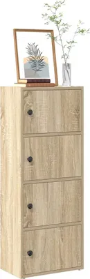 Obrázok produktu pre Maison Exclusive - Knižnica Betongrey 40x24x102 cm Drevený materiál