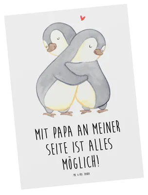 Produktbild von Mr. & Mrs. Panda Postkarte Papa Möglichmacher - Weiß - Geschenk, Aufmerksamkeit, Bedanken, Ansichtskarte, Freude machen, Danke sagen, Vorbild, Fotokarte, Grußkarte, stark