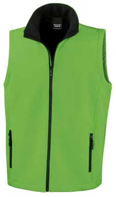 Produktbild von Result - "Printable" Weste für Herren FK1247 (4XL) (Leuchtend Grün/Schwarz)