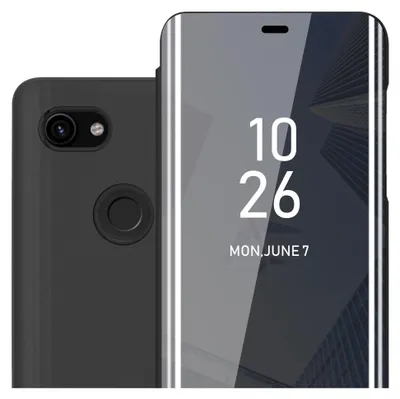 Image de Cadorabo Housse de téléphone portable pour Google PIXEL 3A XL en noir Cover Backcover Housse Book Case Booklet