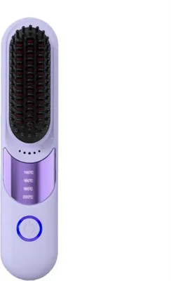 Obrázok produktu pre INF Prenosná akumulátorová žehlička a kulma 2 v 1 - nabíjateľná, proti obareniu Fialová