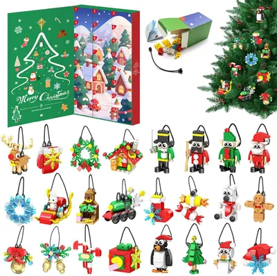 Produktbild von Adventskalender mit Bauklötzen, Weihnachtsdekoration
