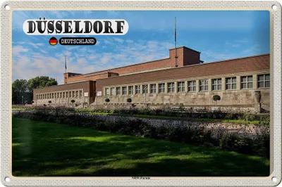Produktbild von Blechschild Städte Düsseldorf NRW-Forum Deutschland 30x20cm