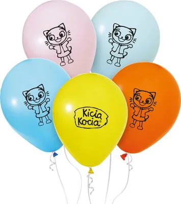Zdjęcie produktu dla Balony Kicia Kocia, 12 cali, 5 szt.