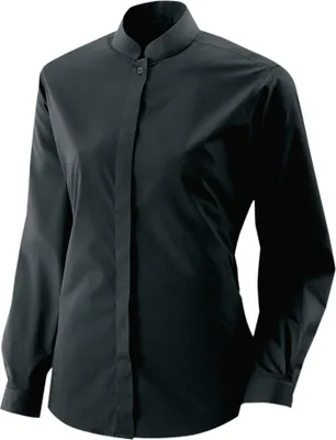 Produktbild von Barbluse langarm Fb. schwarz Gr. 38 : 38 : 60% Baumwolle 40% Polyester 120 g/m² : schwarz