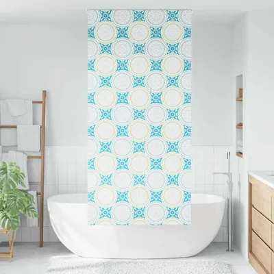 Image de vidaXL Store de douche 100x240 cm Largeur du tissu 96 cm